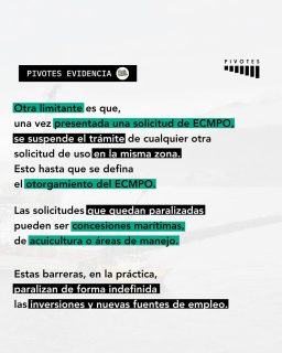 Hoy los Espacios Costeros Marinos Pueblos Originarios (ECMPO), limitan el uso de zonas costeras, inhibiendo iniciativas de terceros.