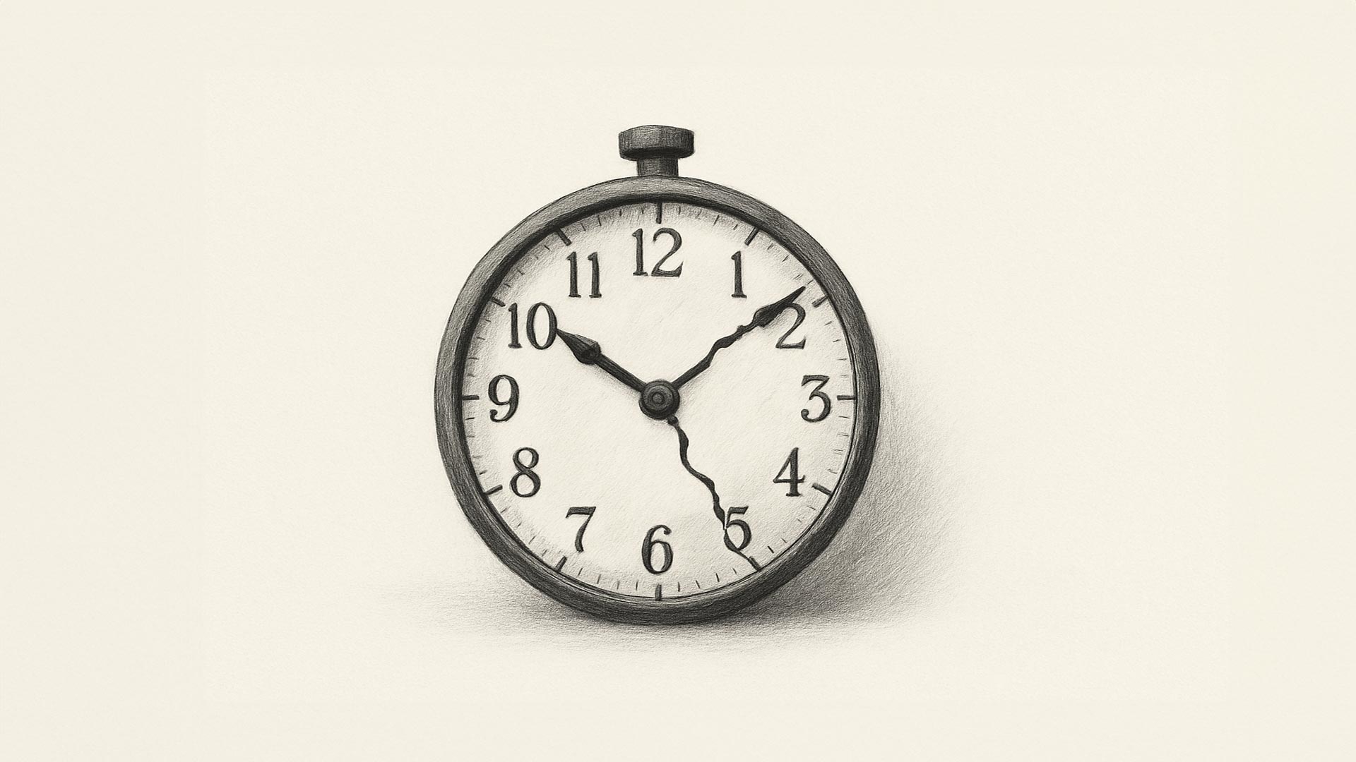 Reloj roto que simboliza la percepción de progreso desfasado respecto a las cifras reales de empleo formal.